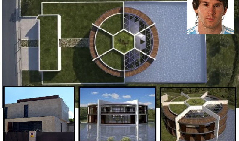 ফুটবলের আদলে মেসি’র বাংলো! ফুটবলের আদলে মেসি’র বাংলো!